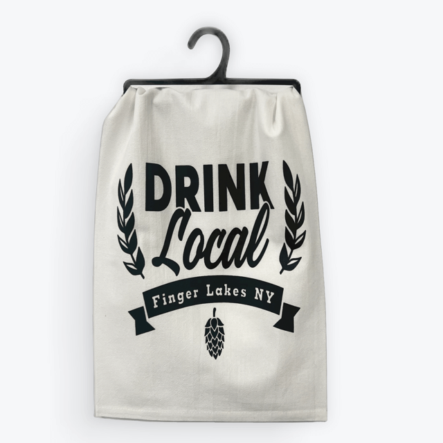 Beer Towel – Drink Local | 100% Cotton | Eco-Friendly