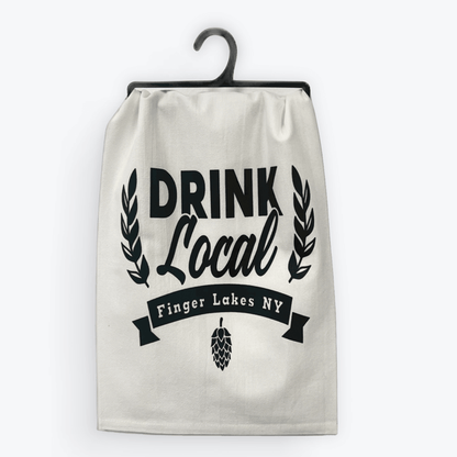 Beer Towel – Drink Local | 100% Cotton | Eco-Friendly